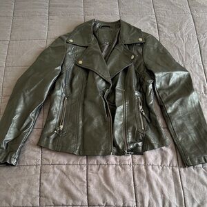 Max Studio Black Leather Jacket